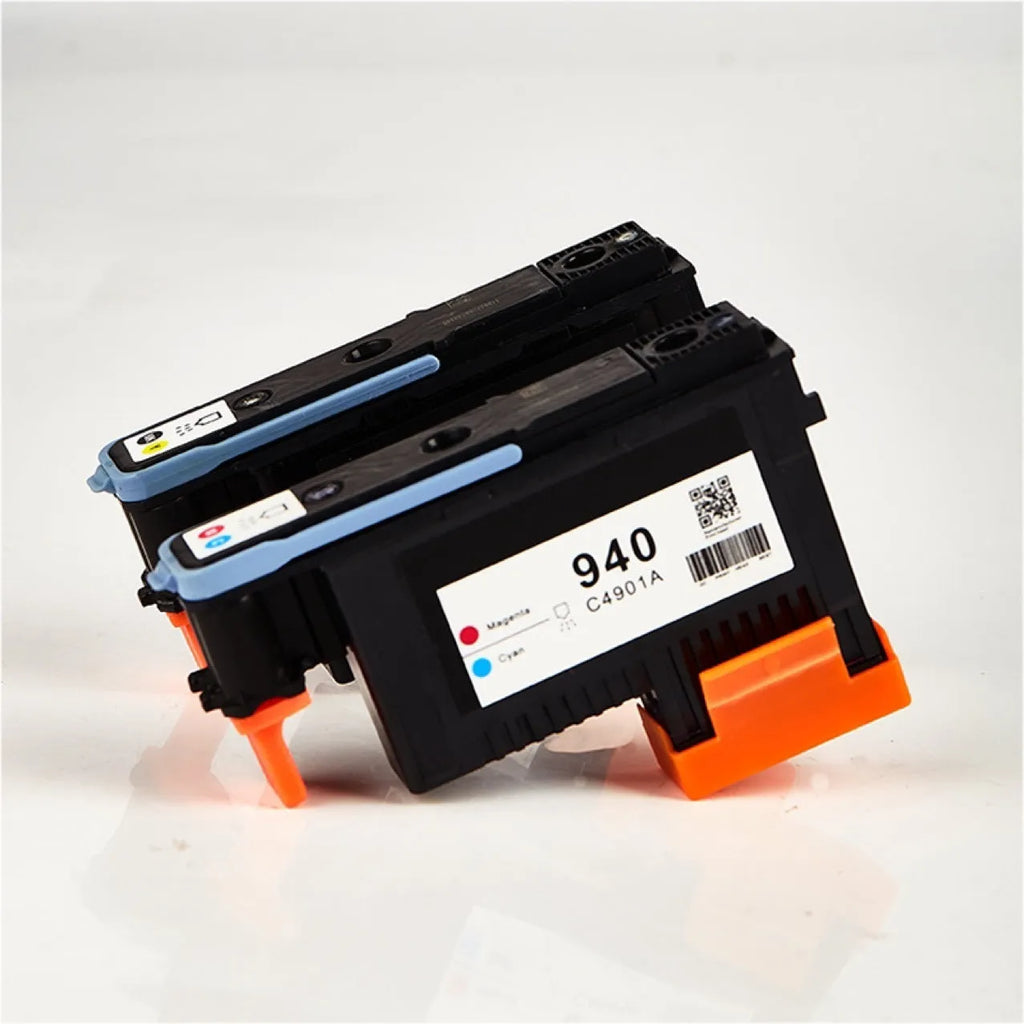 Black and yellow HP940 printing nozzle replacement unit for C4900A and C4901A cartridge heads