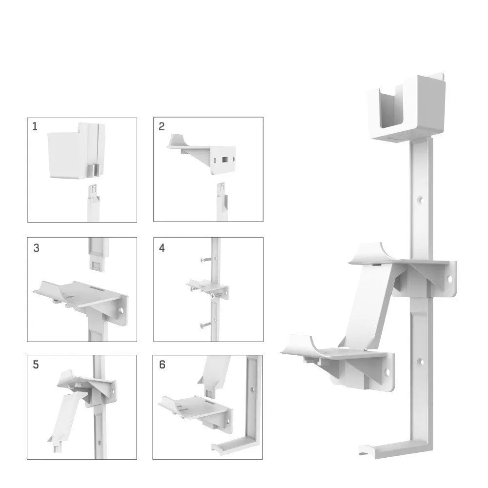 ABS plastic wall-mounted hook holding gaming controller