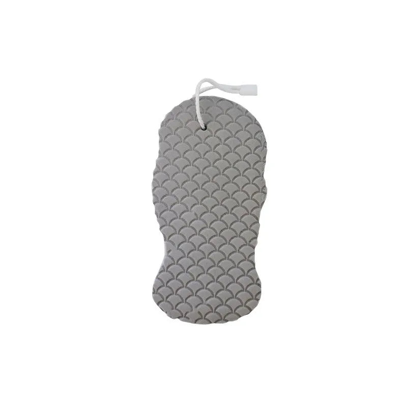 3D fish scale pattern bath sponge in white colour for body exfoliation