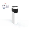 Black desktop instant water dispenser with digital display and water tank.