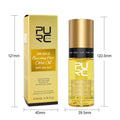 50ml yellow essential hair oil bottle for scalp treatment and curly hair repair