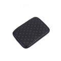 Universal car armrest box cushion in black leather and sponge for interior central armrest