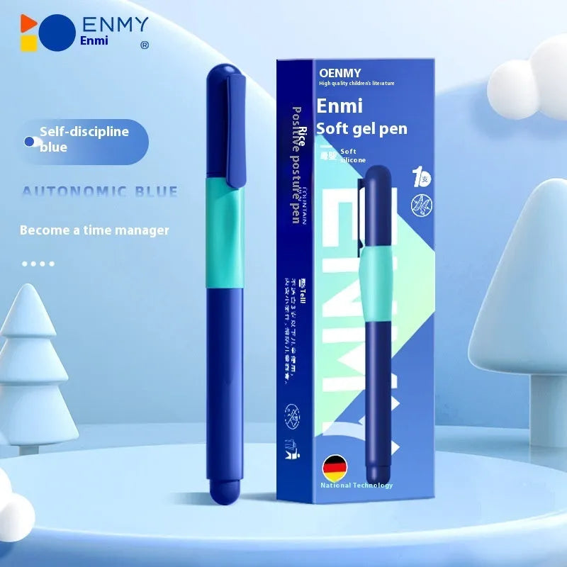 Student posture correction pen in blue, green, purple and orange colour options with plastic shell construction
