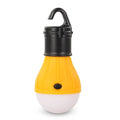 Portable camping light with hanging hook and 3 LED lamps in blue colour