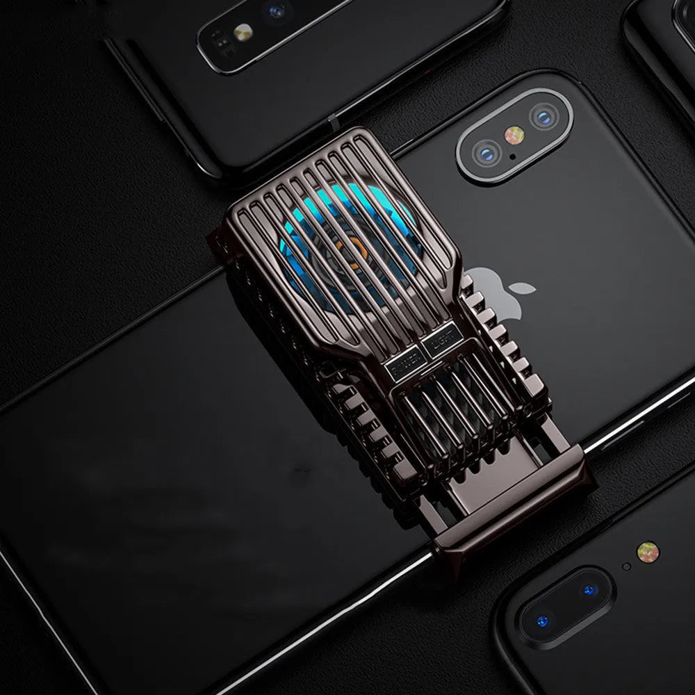 Mobile phone radiator clip made of ABS aluminum and ceramic for 4-7 inch phones in black gold or silver