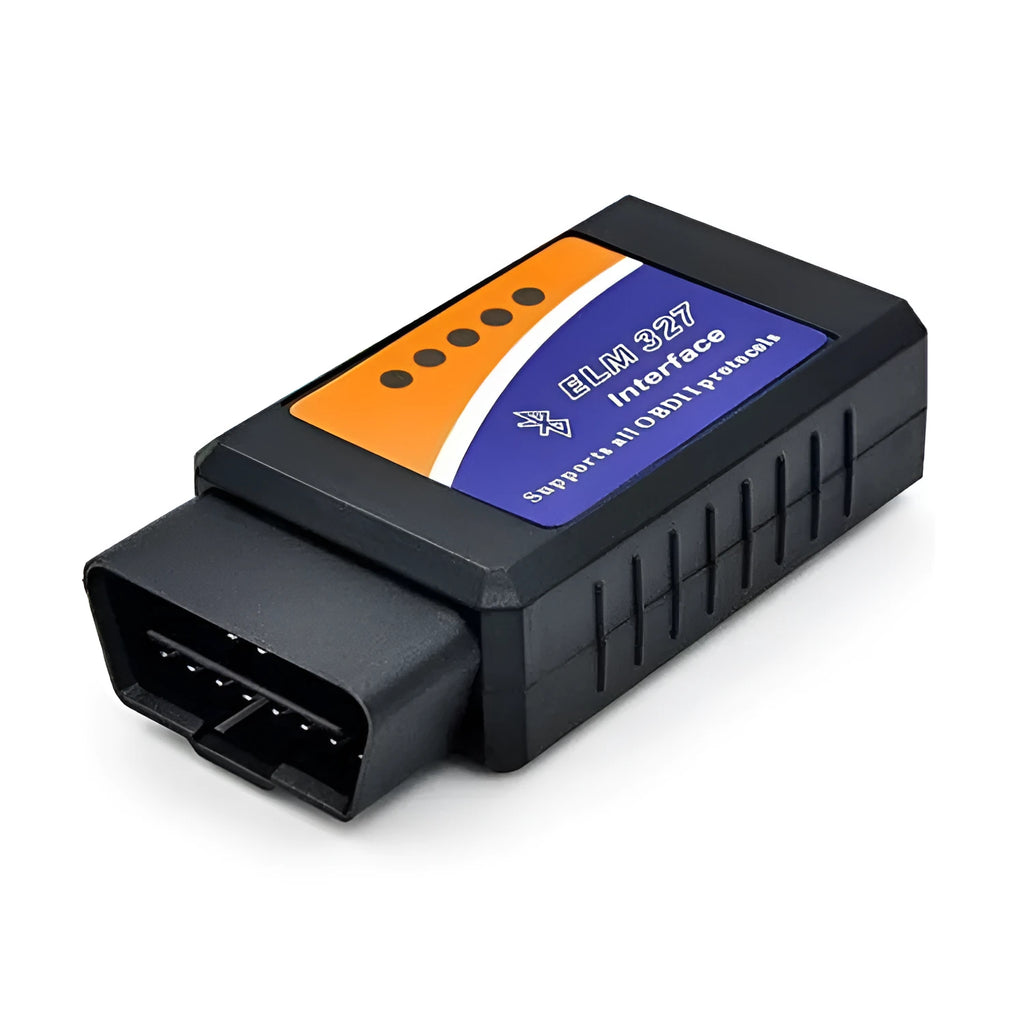 ELM327 OBD2 Bluetooth auto fault detector scanner with compact 45mm design for car diagnostics