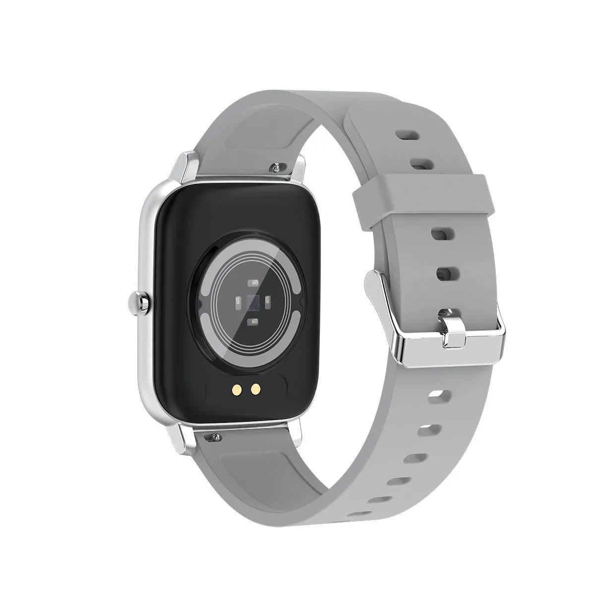 H80 smart watch with ECG and blood oxygen monitoring on a silicone strap, showing the 1.69-inch touch screen.
