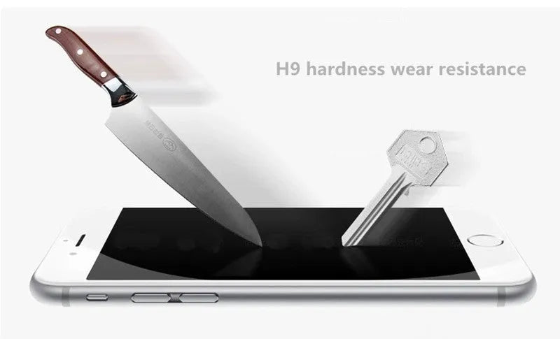 0.26mm tempered glass screen protector for iPhone with 9H hardness rating