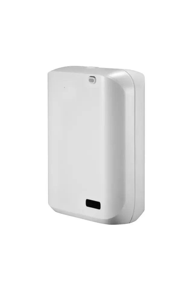 White HVAC wall mount essential oil diffuser with 150ml tank and smart app control mounted on wall