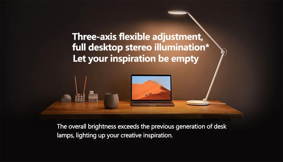 ProLED folding desk lamp with adjustable colour temperature and smart connectivity features