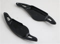 ABS plastic steering wheel paddle shifter for cars in carbon fibre black finish