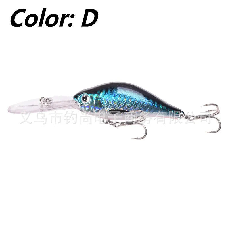 Little Fat Man Mino fishing lure 10.5cm deep diving crankbait in five colour options