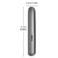 Moon shadow grey wireless hair straightener with ceramic plates for curling and straightening