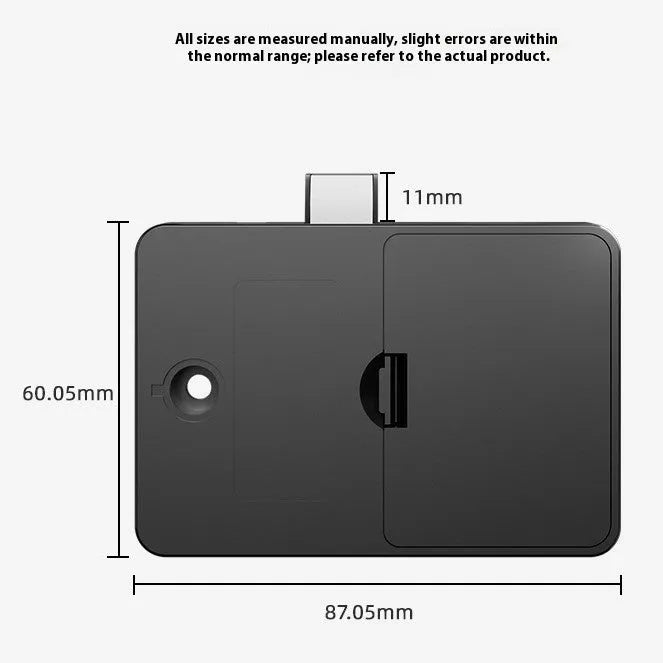 F079 punch-free invisible electronic drawer lock with key on modern drawer.