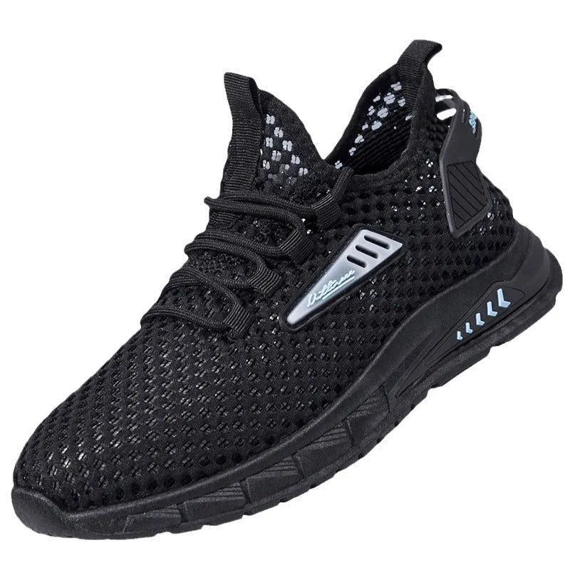 Men's casual sneaker in synthetic leather with mesh lining and EVA sole