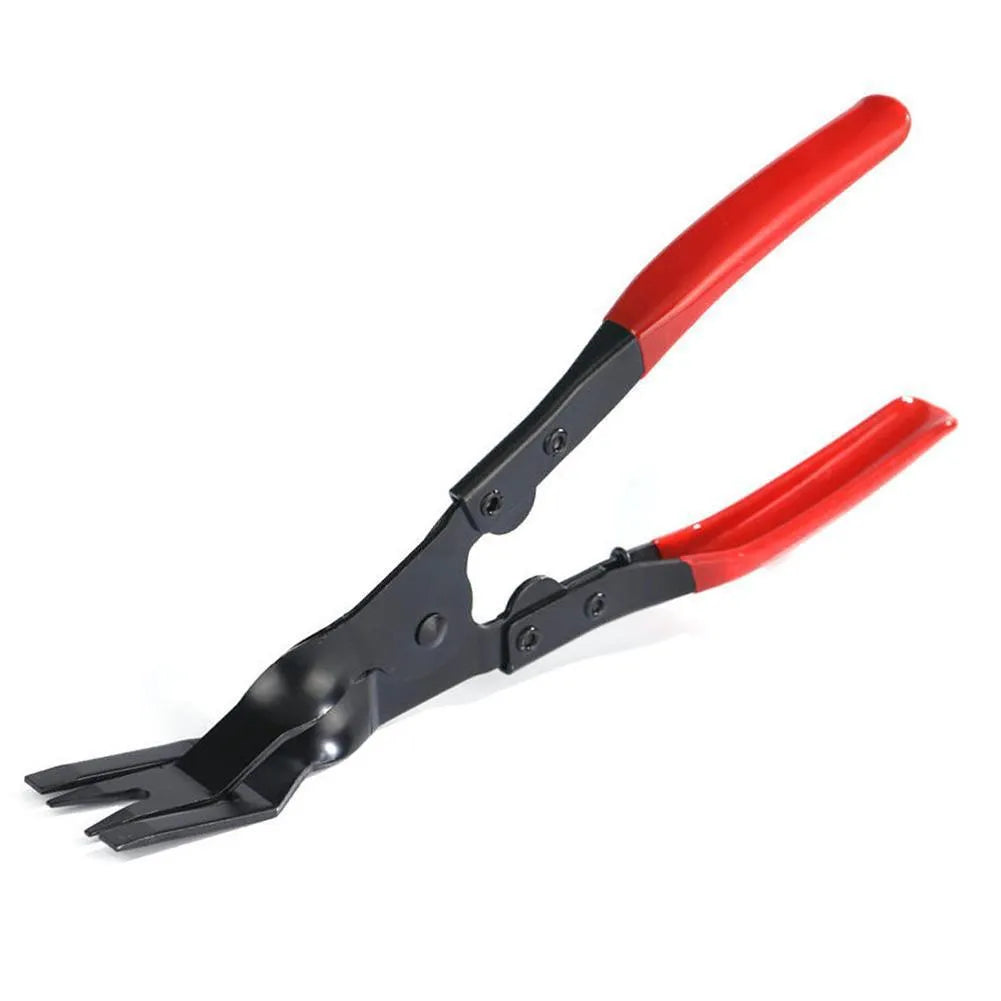Blue handled car clamp removal pliers with 240mm steel construction for automotive interior repair
