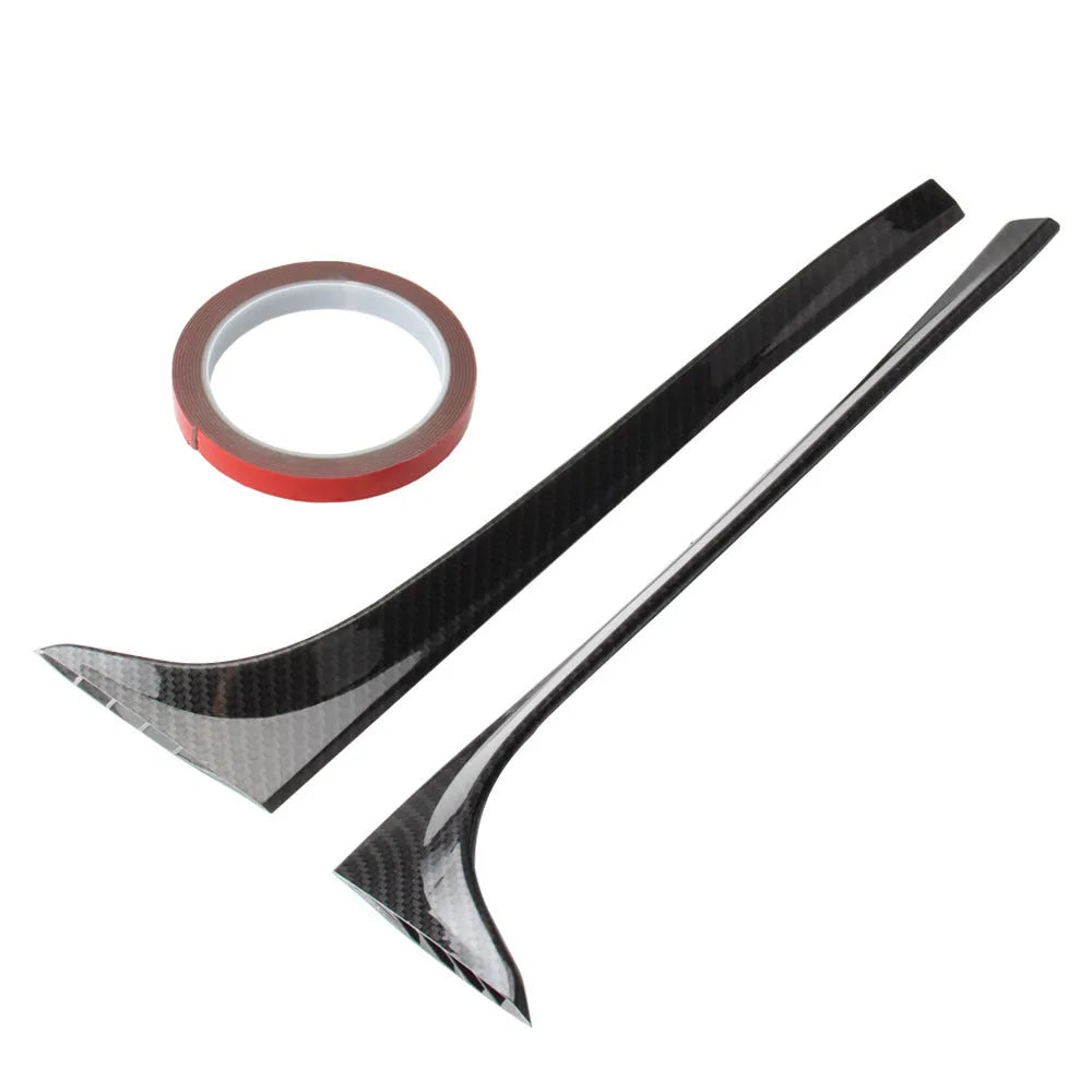 Glossy black ABS plastic rear window spoiler wing for Volkswagen Golf MK7 with adhesive tape.