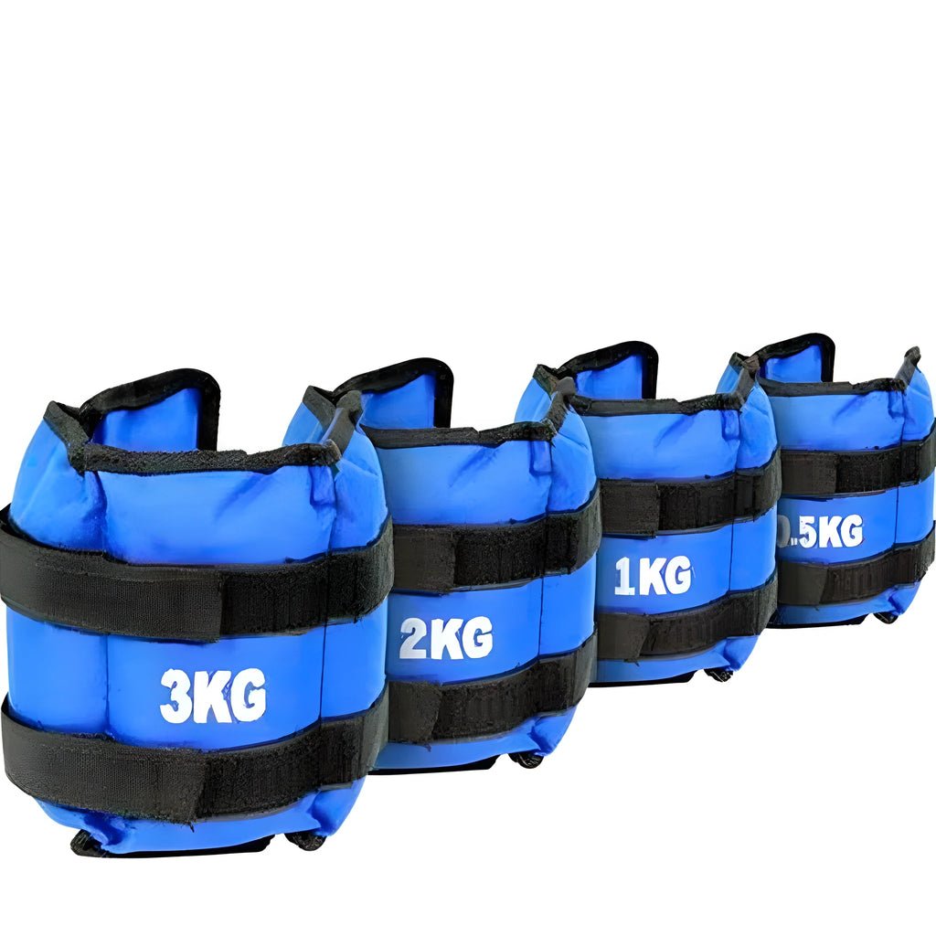 Pair of Oxford cloth legging sandbags for track and field running training with adjustable weights