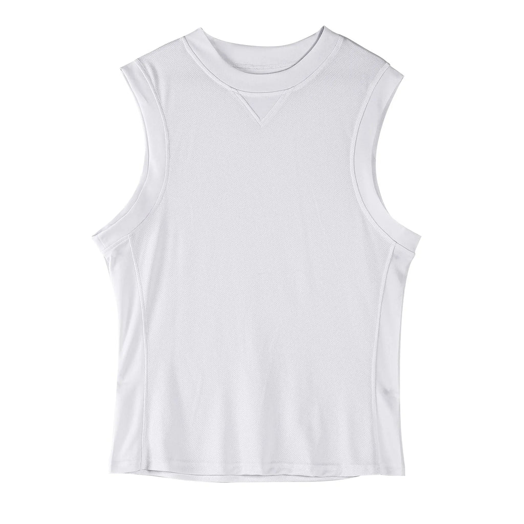 Men's black quick-dry fitness vest with loose sports fit for summer workouts