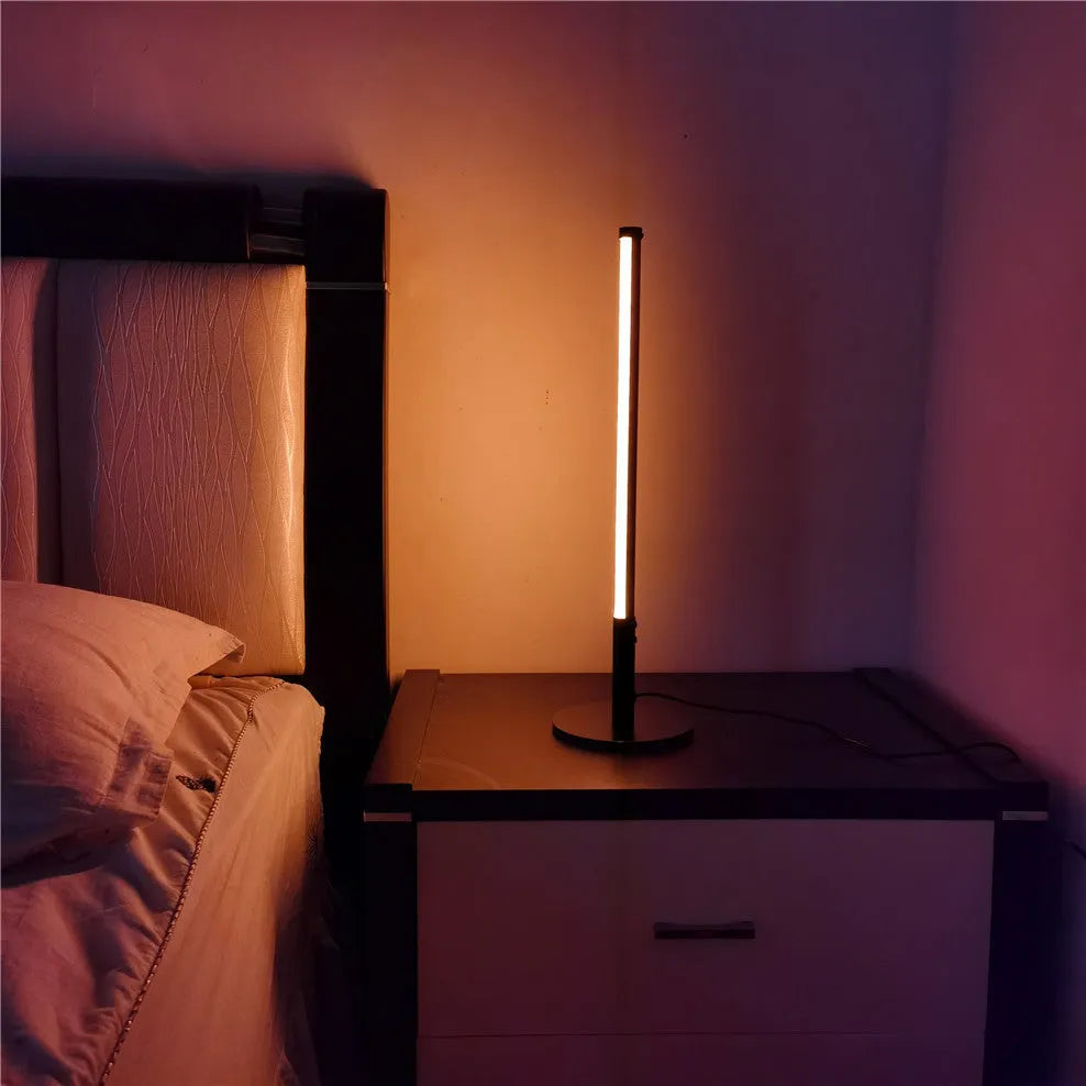 Black retro aluminium alloy decorative lamp with LED lighting for ambient illumination