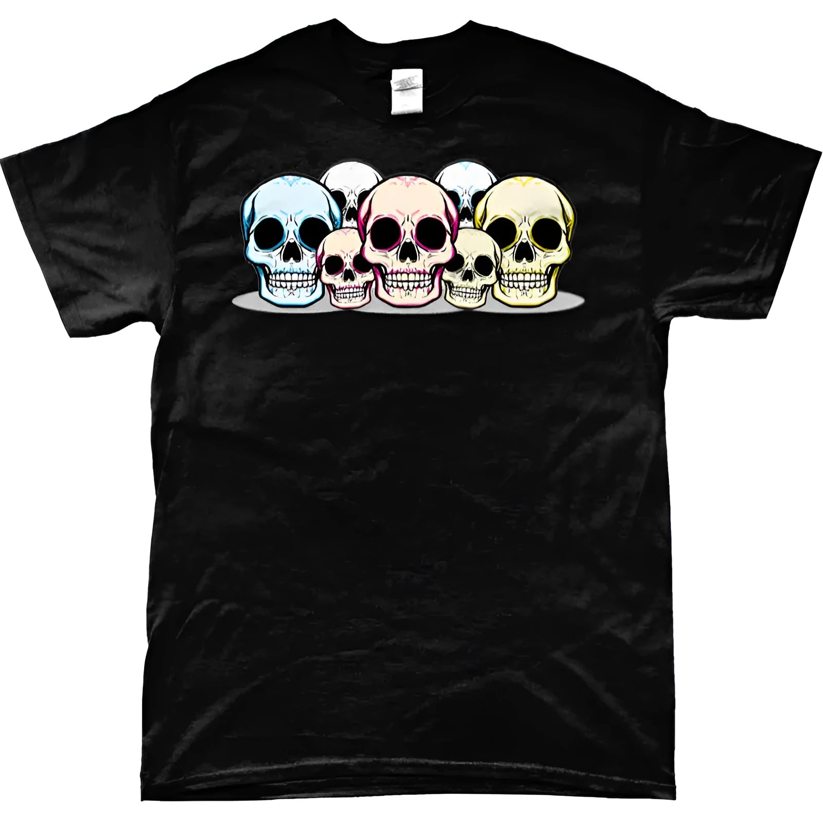 SkullHigh Heavy Cotton T-Shirt short sleeve tee in black casual fit