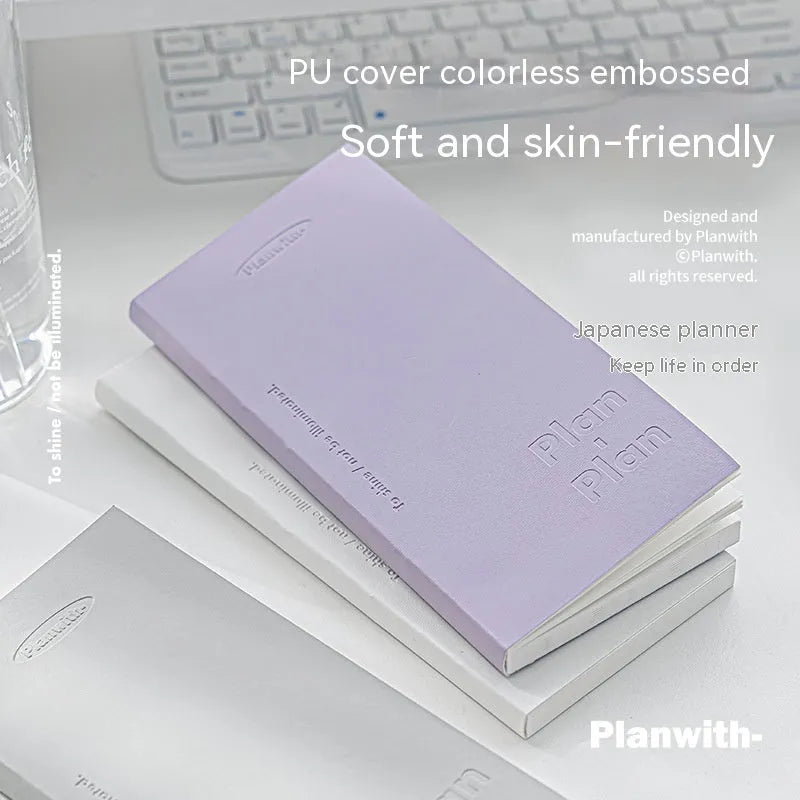 Embossed simple visual meter book notebook with 80 sheets showing cover colour options