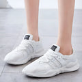 Breathable hollow-out mesh casual sneaker on a white background, showing round toe and slip-on design.