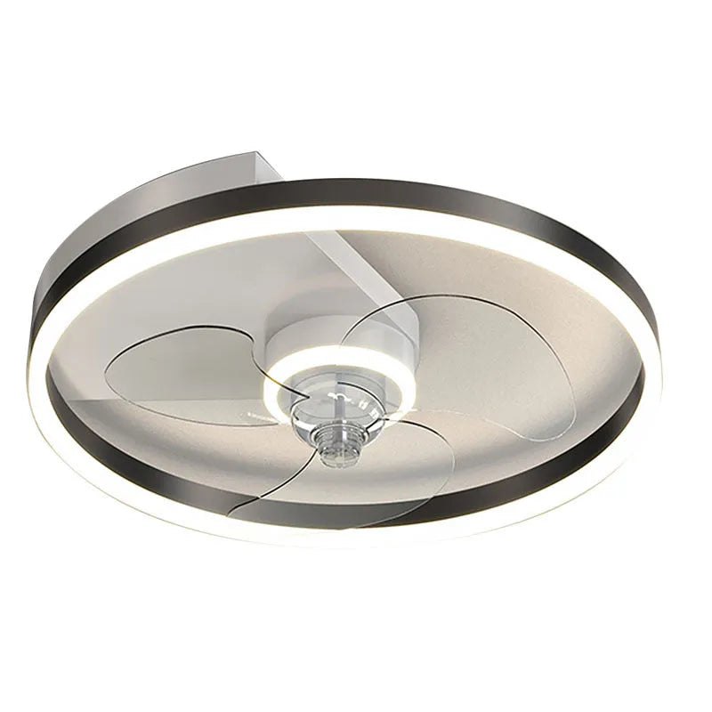 Modern Nordic children's room ceiling lamp with fan in iron construction, LED light source