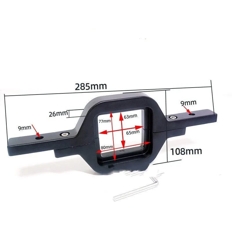 Black aluminium alloy LED reverse light bracket for Wrangler Jeep off-road vehicles