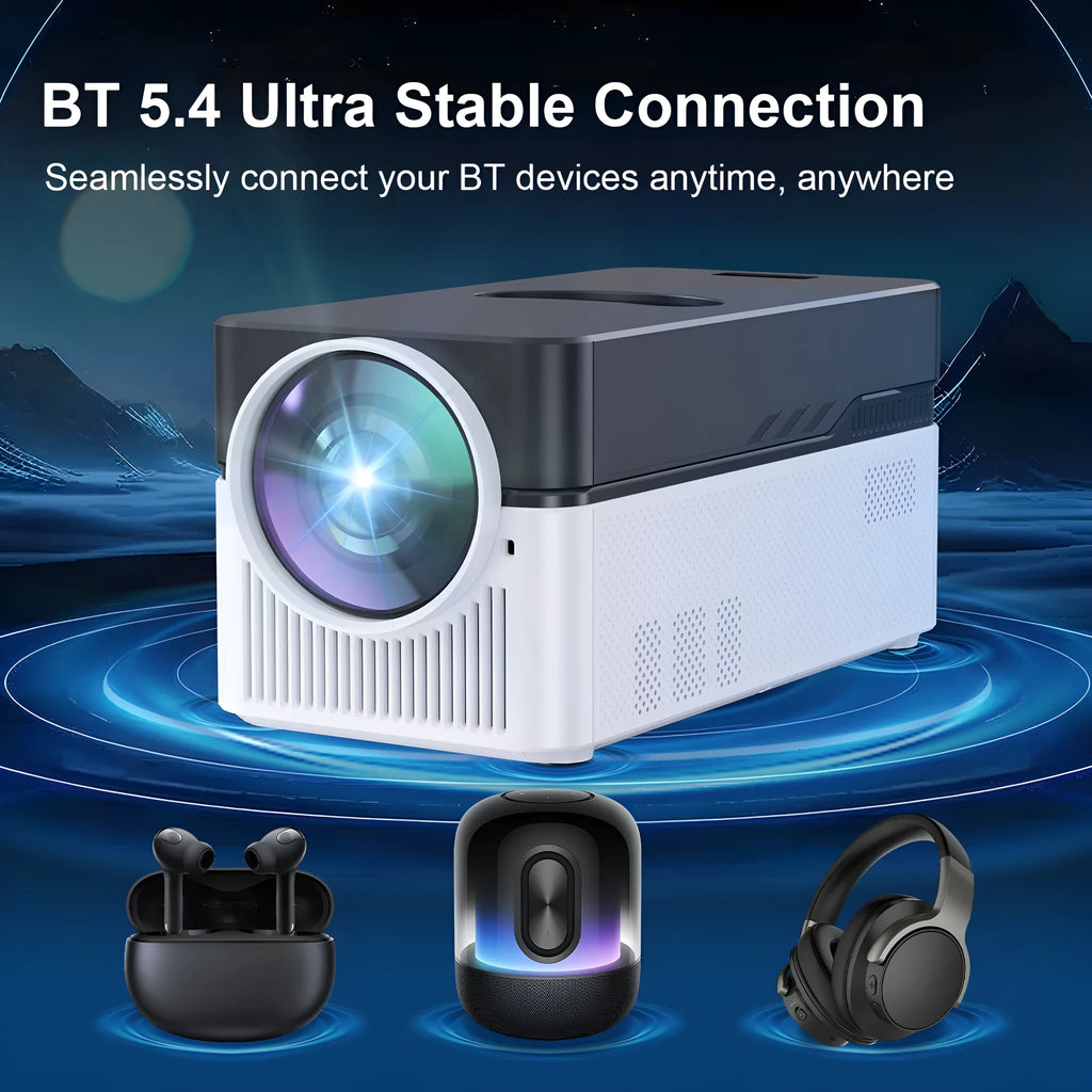 Ultra-short focus 1080p projector with 900 ANSI lumens black plastic body