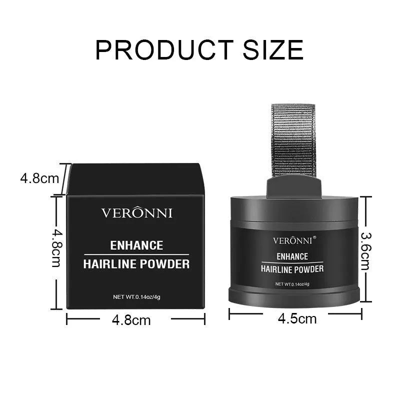 Hairline powder cosmetic product for skin tone improvement with multiple colour options