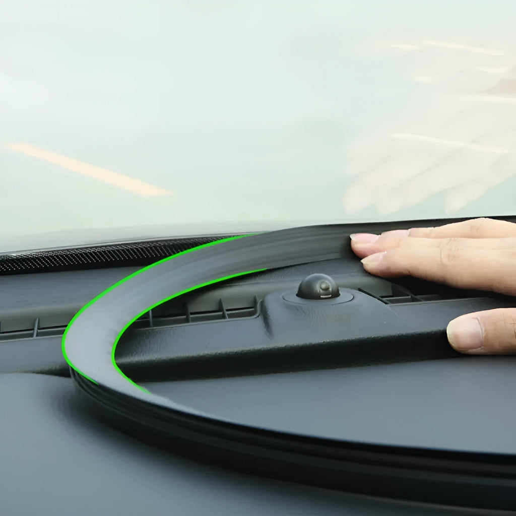 Outlander dashboard soundproof seal strip with integrated card slots, 1.6 metre silicone construction