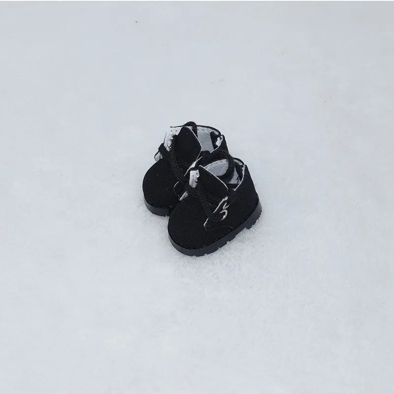 17cm doll replacement shoes in multiple colours including black leather and white boots for 1/6 scale dolls