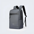 Graphite grey USB business backpack with external charging port and Oxford cloth construction