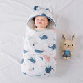Cotton sleeping bag for newborn babies hold quilt pure cotton spring autumn 3M 6M Green Elephant style