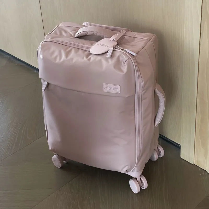 20 inch bluestone green waterproof Oxford cloth suitcase with universal wheels