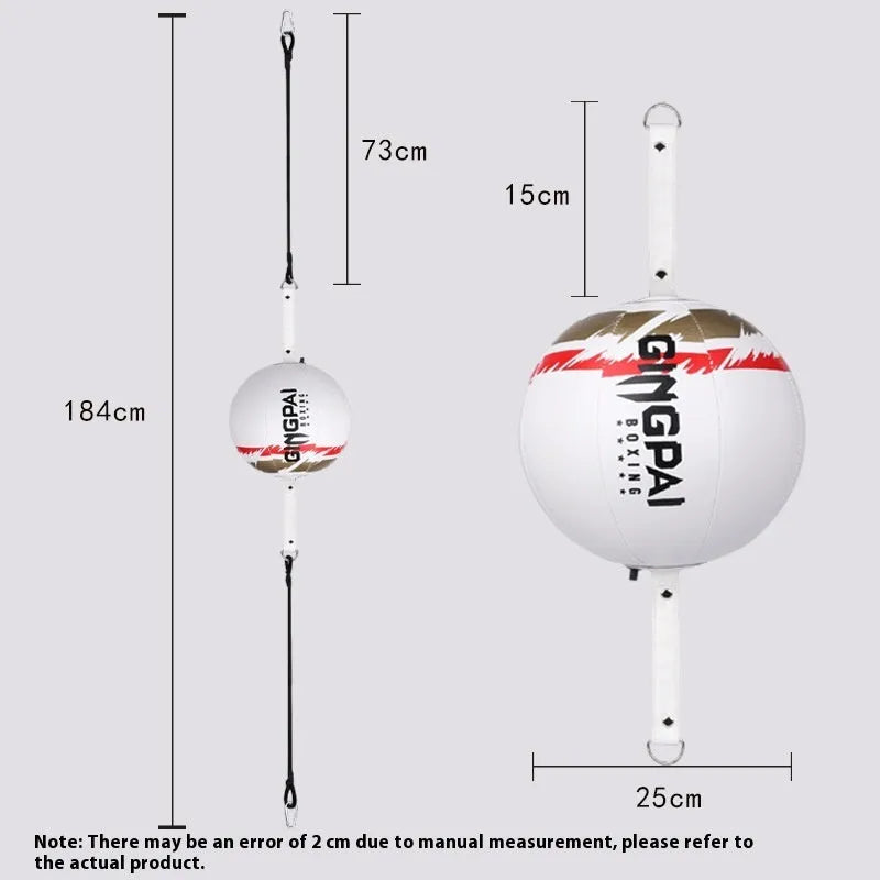 PU hanging boxing speed ball training equipment in black, black and green, or white colour options