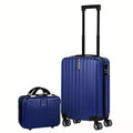 Aluminium alloy 14-inch and 20-inch luggage set with towel accessory for male travellers