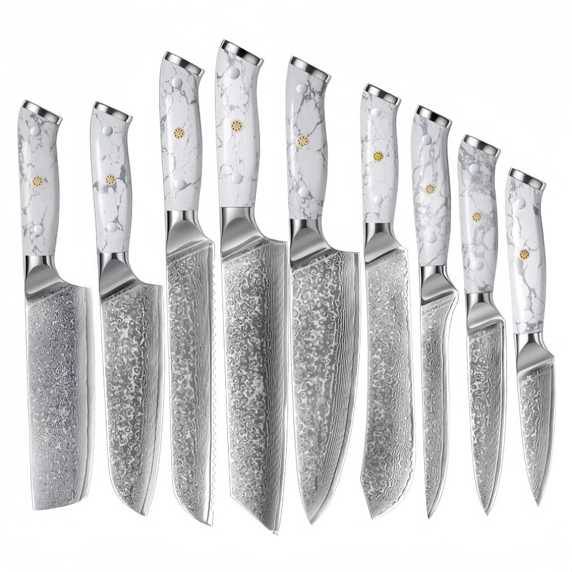 Damascus Special Household Combined Chef's Knife with 21cm VG10 steel blade and 11cm handle