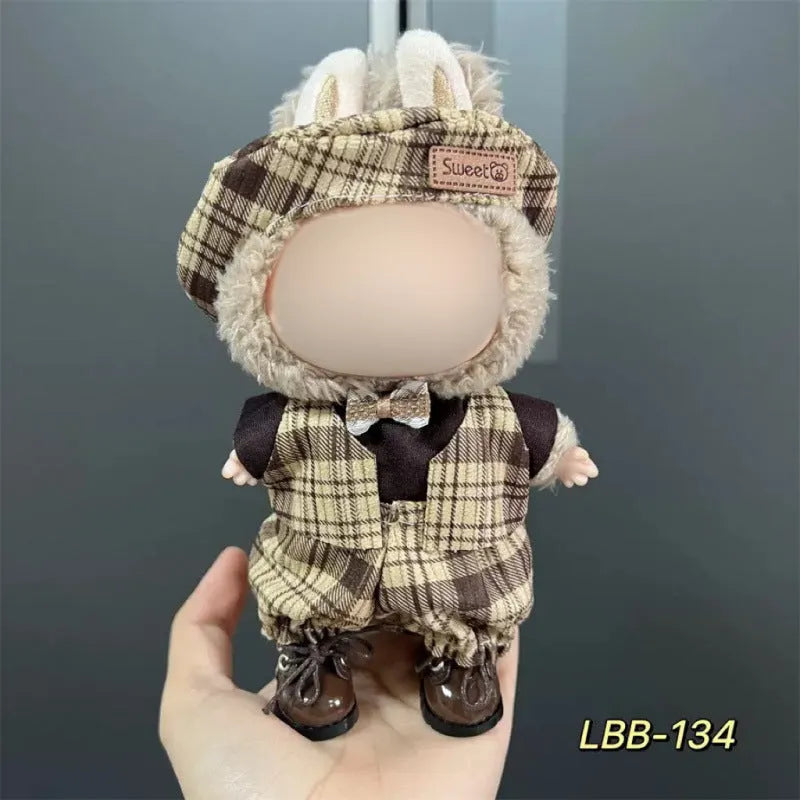 Plastic doll costume for 17cm tall vinyl figurines with LBB series style options