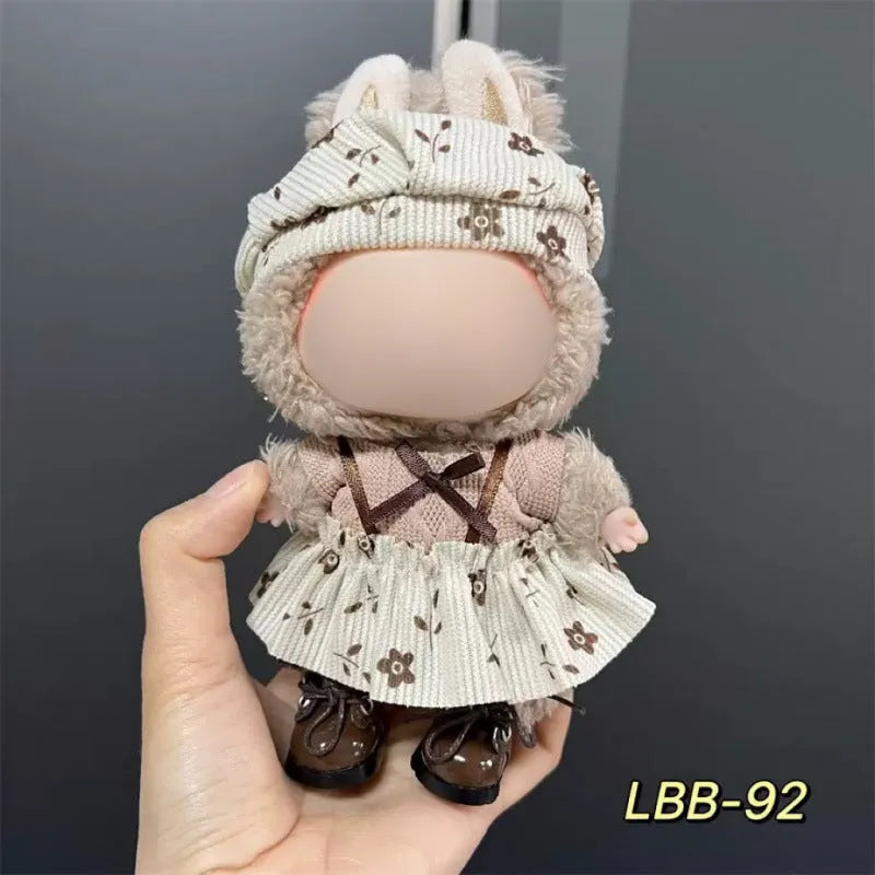 Plastic doll costume for 17cm tall vinyl figurines with LBB series style options