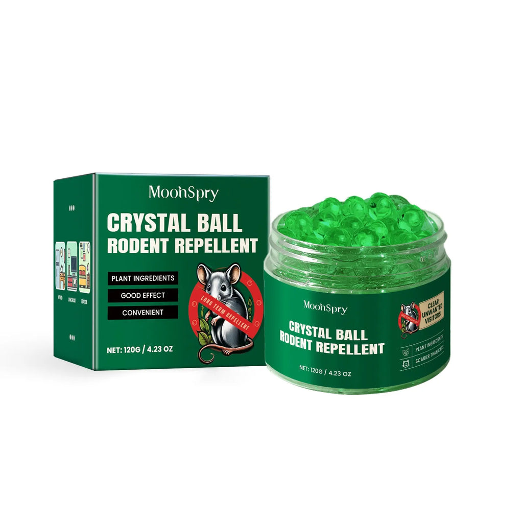 60ml bottle of natural rat repellent spray with clove and peppermint oil for cars and homes.