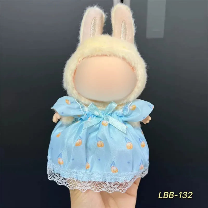 Plastic doll costume for 17cm tall vinyl figurines with LBB series style options