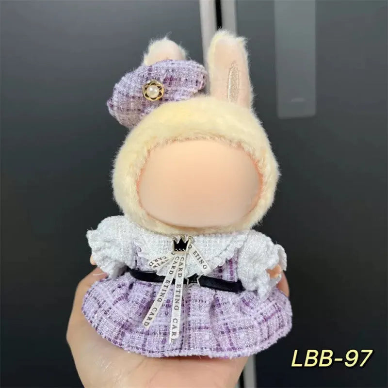 Plastic doll costume for 17cm tall vinyl figurines with LBB series style options