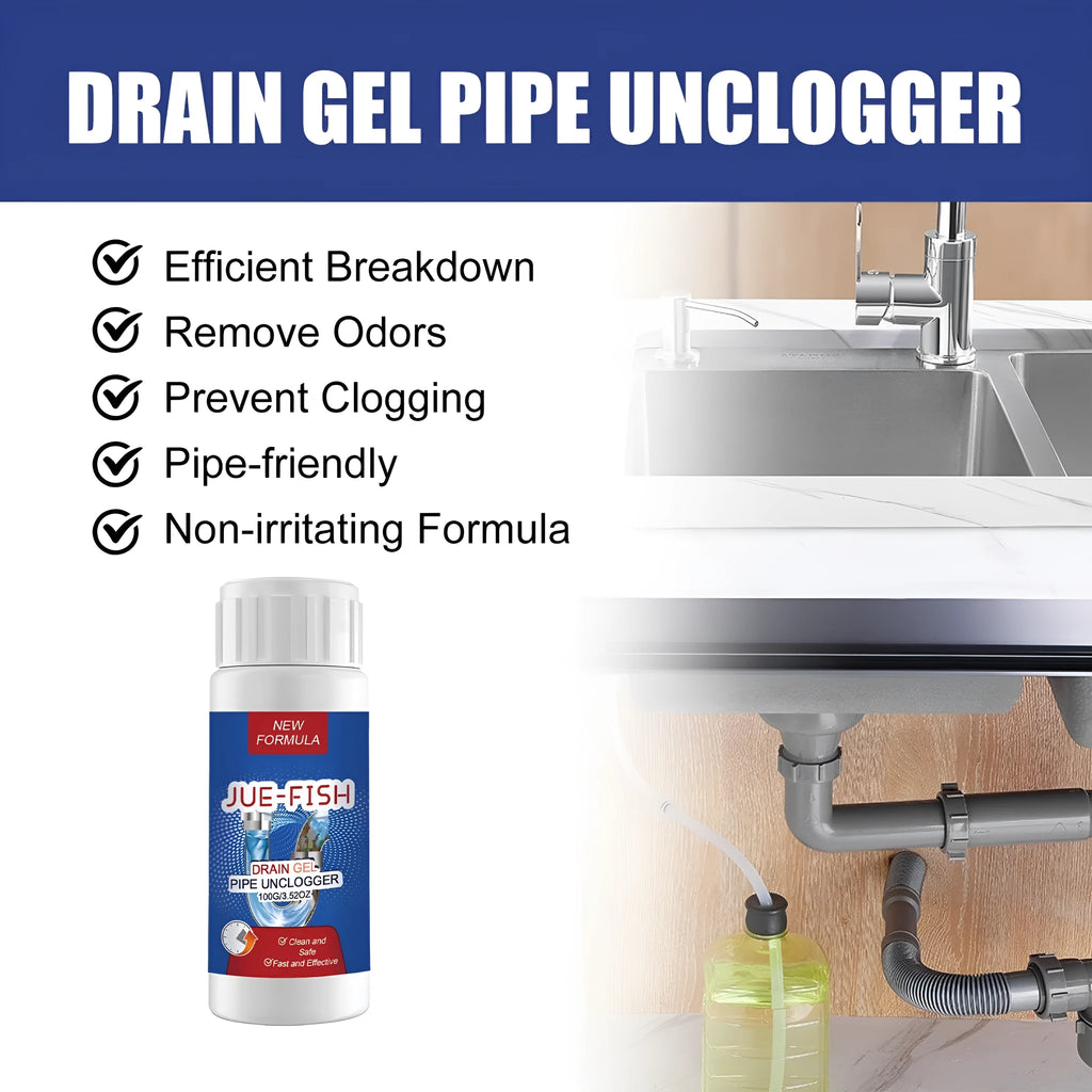 100g pipe dredge agent bottle for sewer and toilet cleaning, 11cm tall.