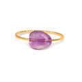 Geometric agate ring for women showing original design with natural stone texture