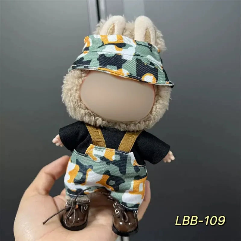 Plastic doll costume for 17cm tall vinyl figurines with LBB series style options