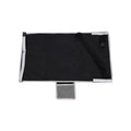 Blue portable children's aircraft pedal seat extender with extension device on cabin floor
