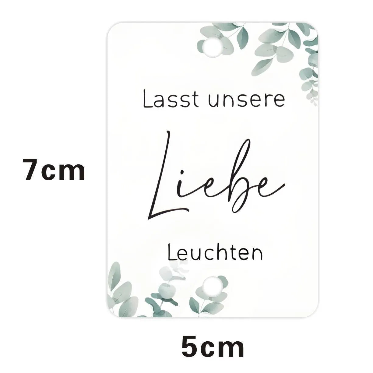 G45 style white card decorative labels, 50 sheets in set, for wedding baptism communion decoration