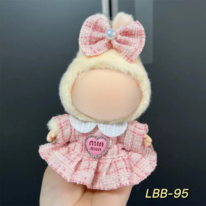 Plastic doll costume for 17cm tall vinyl figurines with LBB series style options